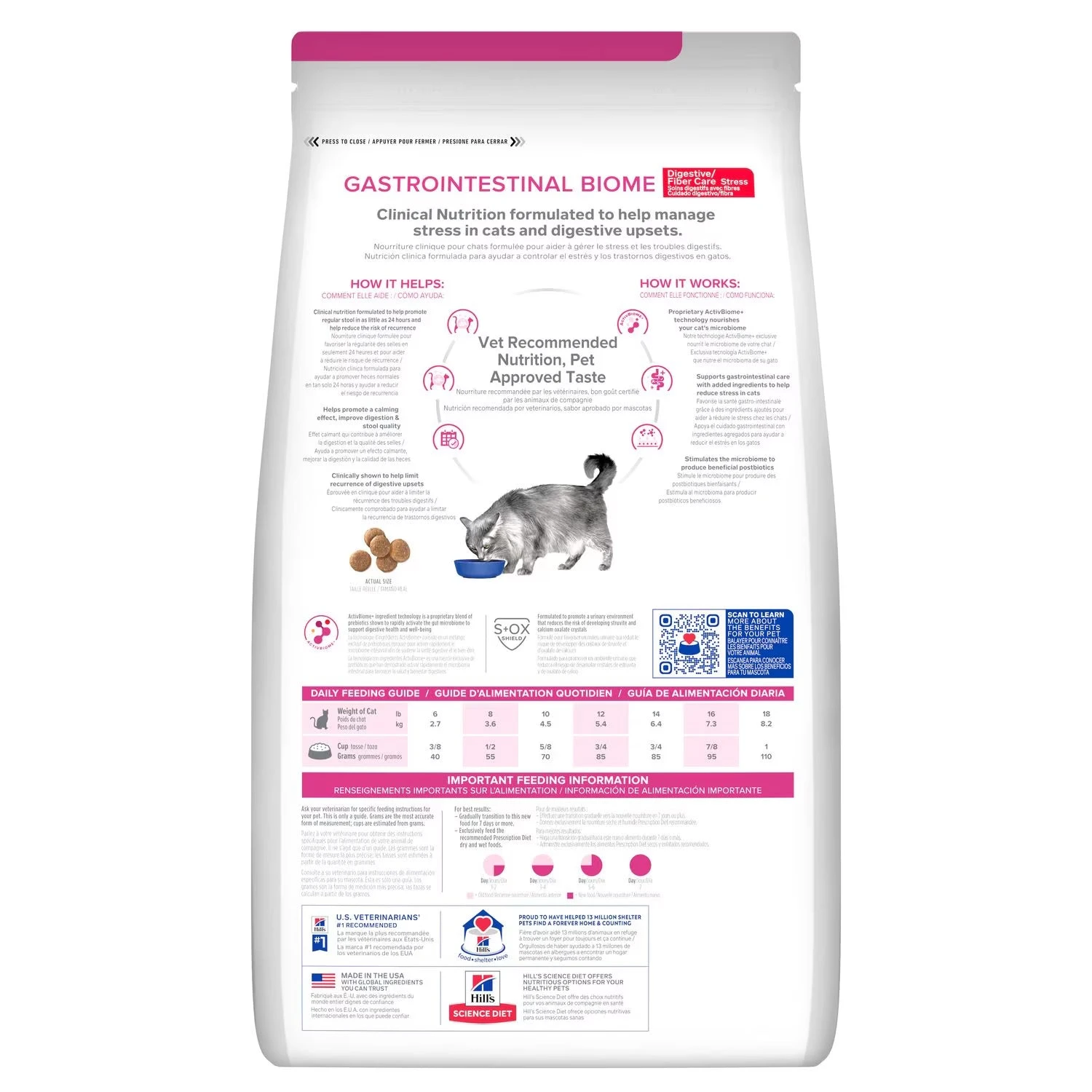 Hill's Prescription Diet Gastrointestinal Biome Stress Dry Cat Food 1.8kg 2 Hill's Prescription Diet Gastrointestinal Biome Stress Dry Cat Food 1.8kg - Image 2