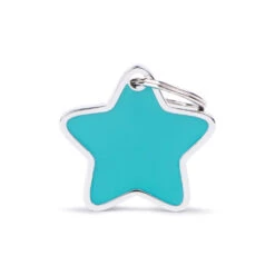 My Family Charm Blue Star Pet ID Tag