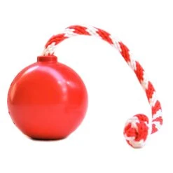 USA-K9 Cherry Bomb Chew & Tug Toy 17 USA-K9 Cherry Bomb Chew & Tug Toy -Vetn Pet Direct Store cherry bomb red