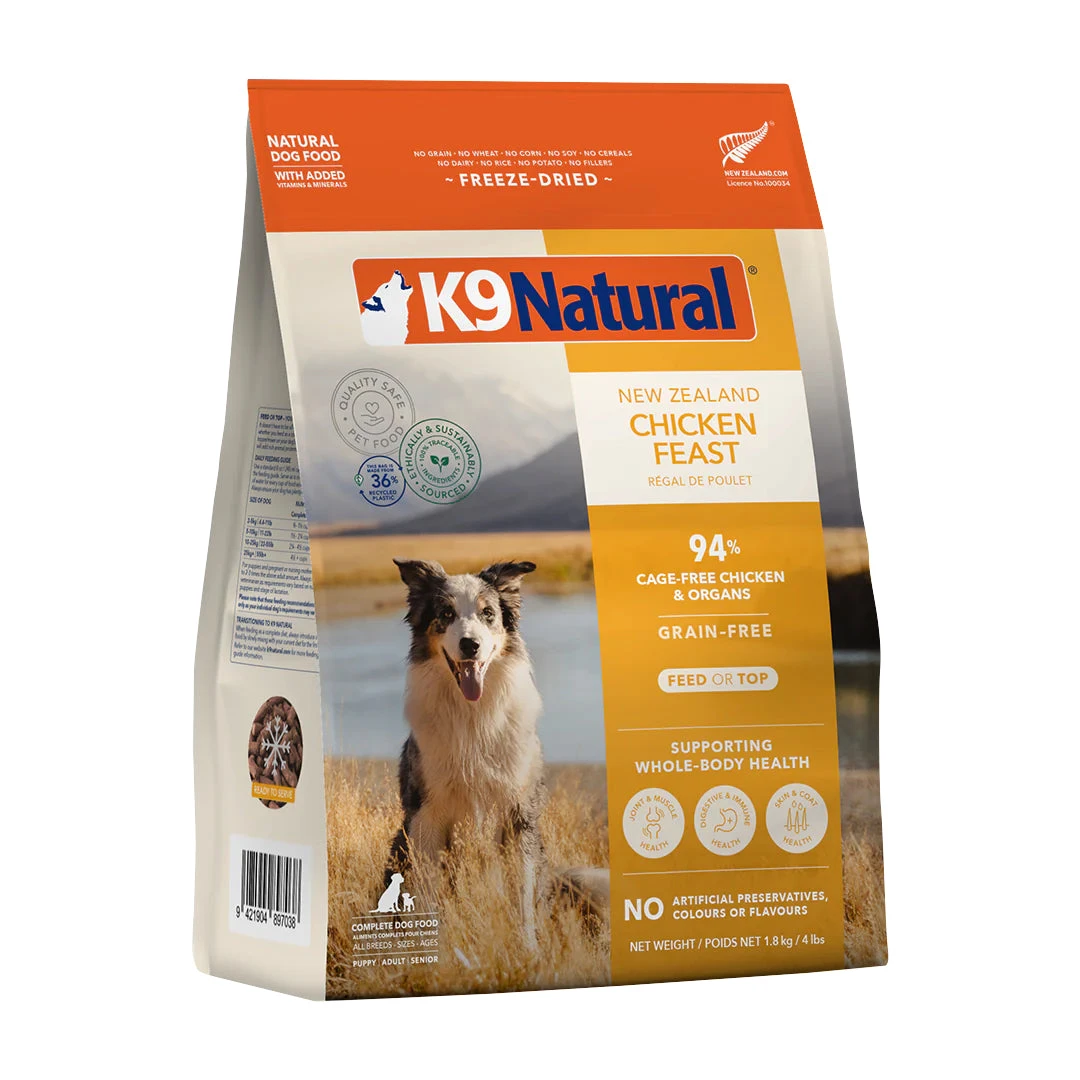 K9 Natural Chicken Feast Freeze-Dried Dog Food 1 K9 Natural Chicken Feast Freeze-Dried Dog Food