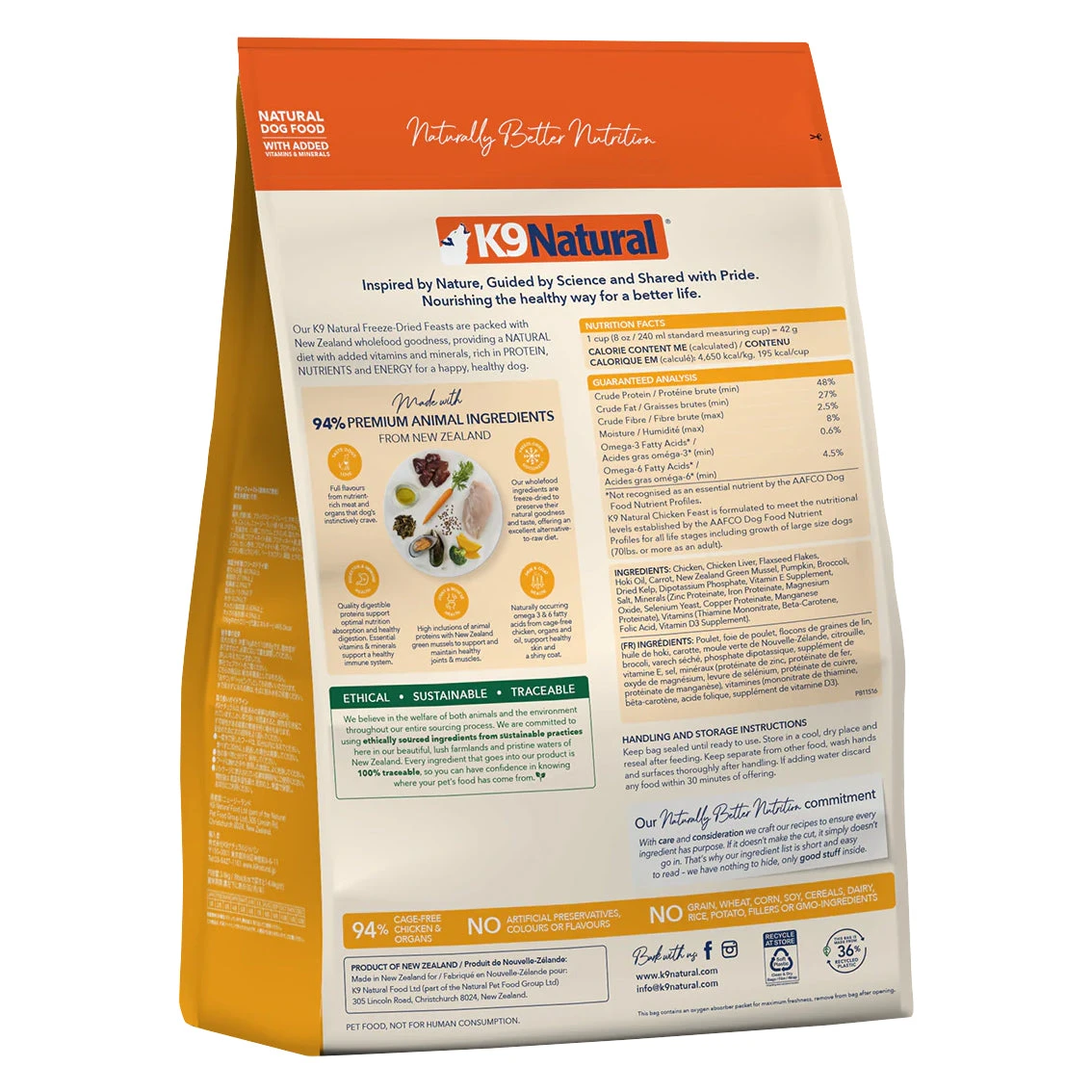 K9 Natural Chicken Feast Freeze-Dried Dog Food 4 K9 Natural Chicken Feast Freeze-Dried Dog Food - Image 4