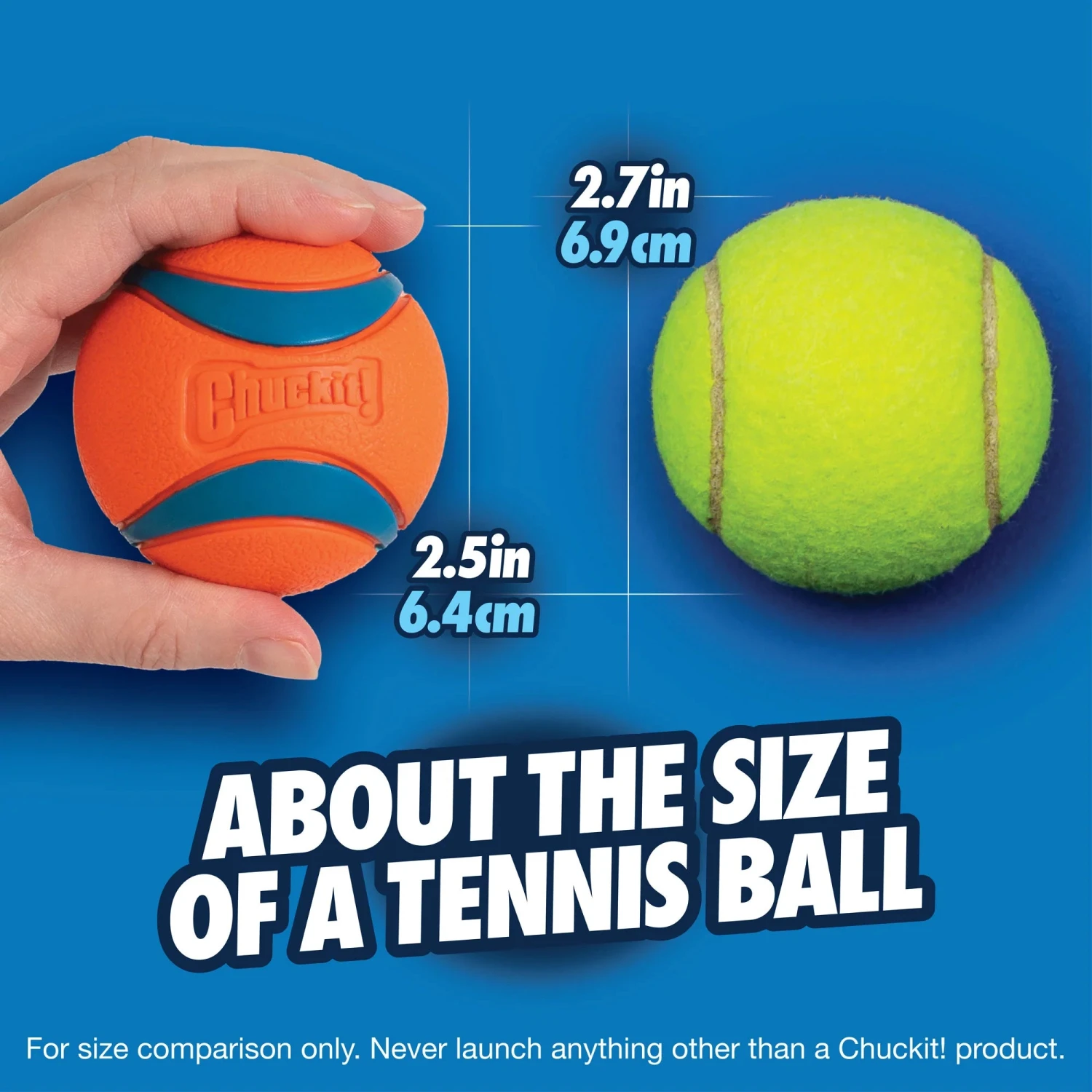 Chuckit! Ultra Ball 2 Pack (Small, Medium) 4 Chuckit! Ultra Ball 2 Pack (Small, Medium) - Image 4