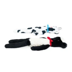Zippy Paws Fluffy Peltz - Cow And Sheep 2 Pack 10 Zippy Paws Fluffy Peltz - Cow And Sheep 2 Pack -Vetn Pet Direct Store cow sheep 3