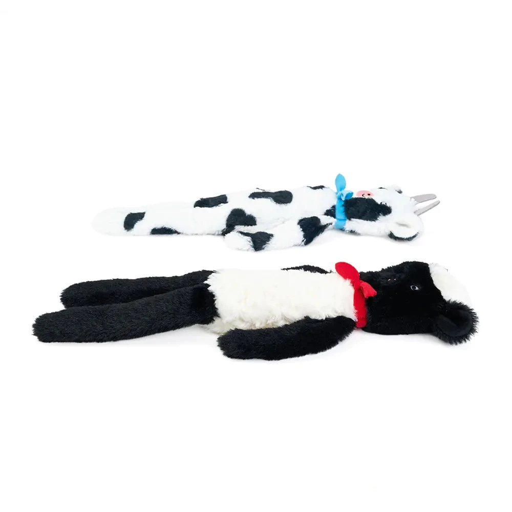 Zippy Paws Fluffy Peltz - Cow And Sheep 2 Pack 4 Zippy Paws Fluffy Peltz - Cow And Sheep 2 Pack - Image 4