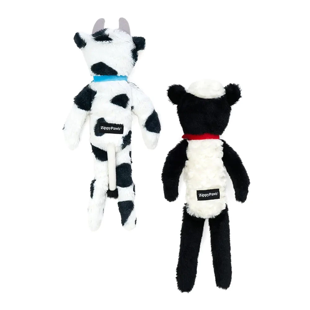 Zippy Paws Fluffy Peltz - Cow And Sheep 2 Pack 6 Zippy Paws Fluffy Peltz - Cow And Sheep 2 Pack - Image 6