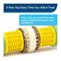 PetSafe Busy Buddy Cravin' Corncob Treat Ring Dog Toy -Vetn Pet Direct Store cravin corncob 3