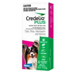 Credelio PLUS Chewable Tablets For Small Dogs 2.8-5.5kg -Vetn Pet Direct Store credelio plus 2.8 5.5
