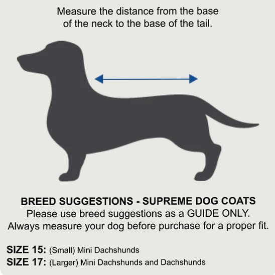 ZeeZ Supreme Dachshund Dog Coat - Navy Stone/Red 5 ZeeZ Supreme Dachshund Dog Coat - Navy Stone/Red - Image 5