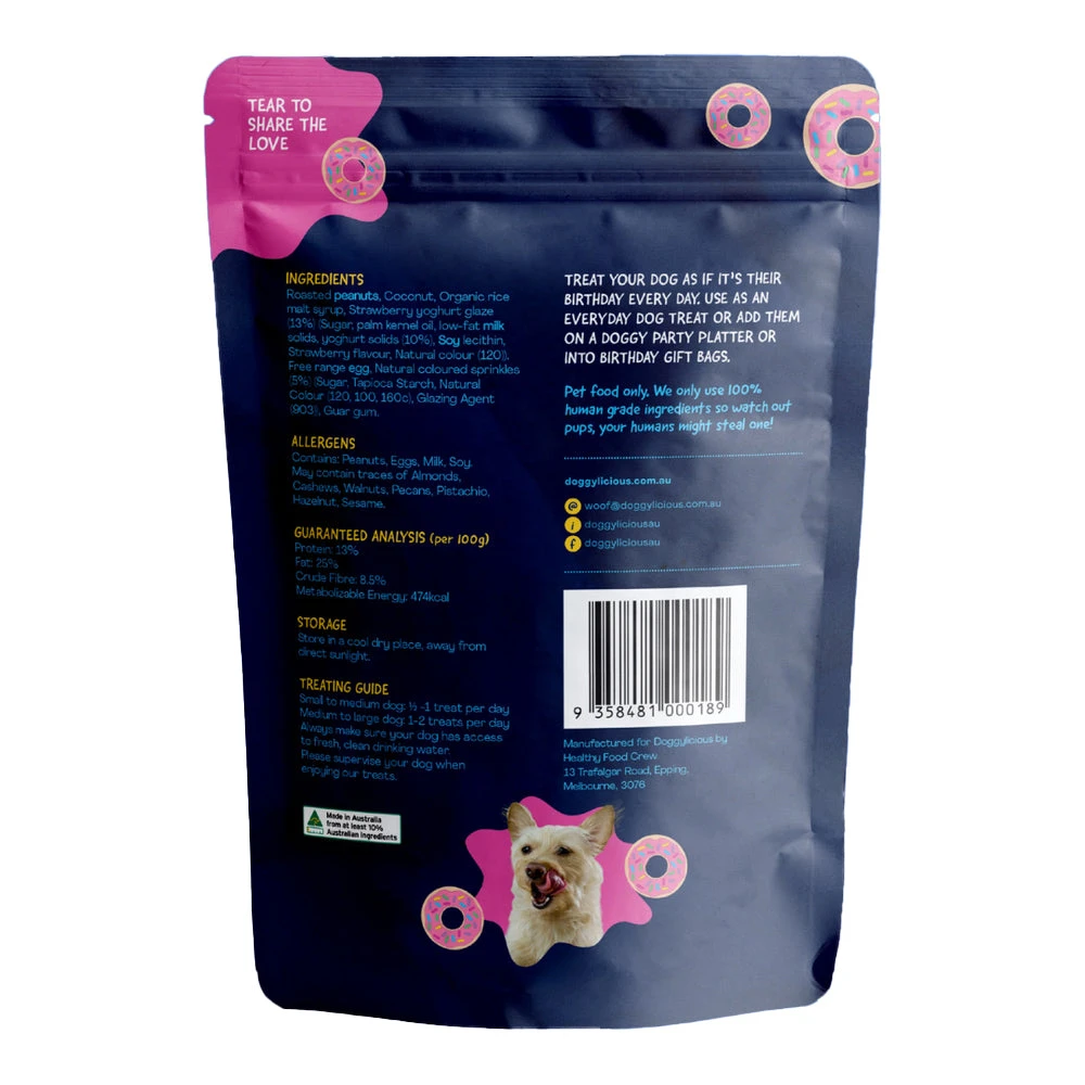 Doggylicious Doggy Donuts 180g 3 Doggylicious Doggy Donuts 180g - Image 3
