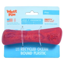 West Paw Seaflex Recycled Plastic Fetch Dog Toy - Drifty 10 West Paw Seaflex Recycled Plastic Fetch Dog Toy - Drifty -Vetn Pet Direct Store drifty hibiscus small