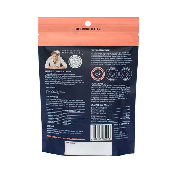 Drool By Dr Chris Brown In Betweeners Inner Health Treat Balls 110g 2 Drool By Dr Chris Brown In Betweeners Inner Health Treat Balls 110g - Image 2