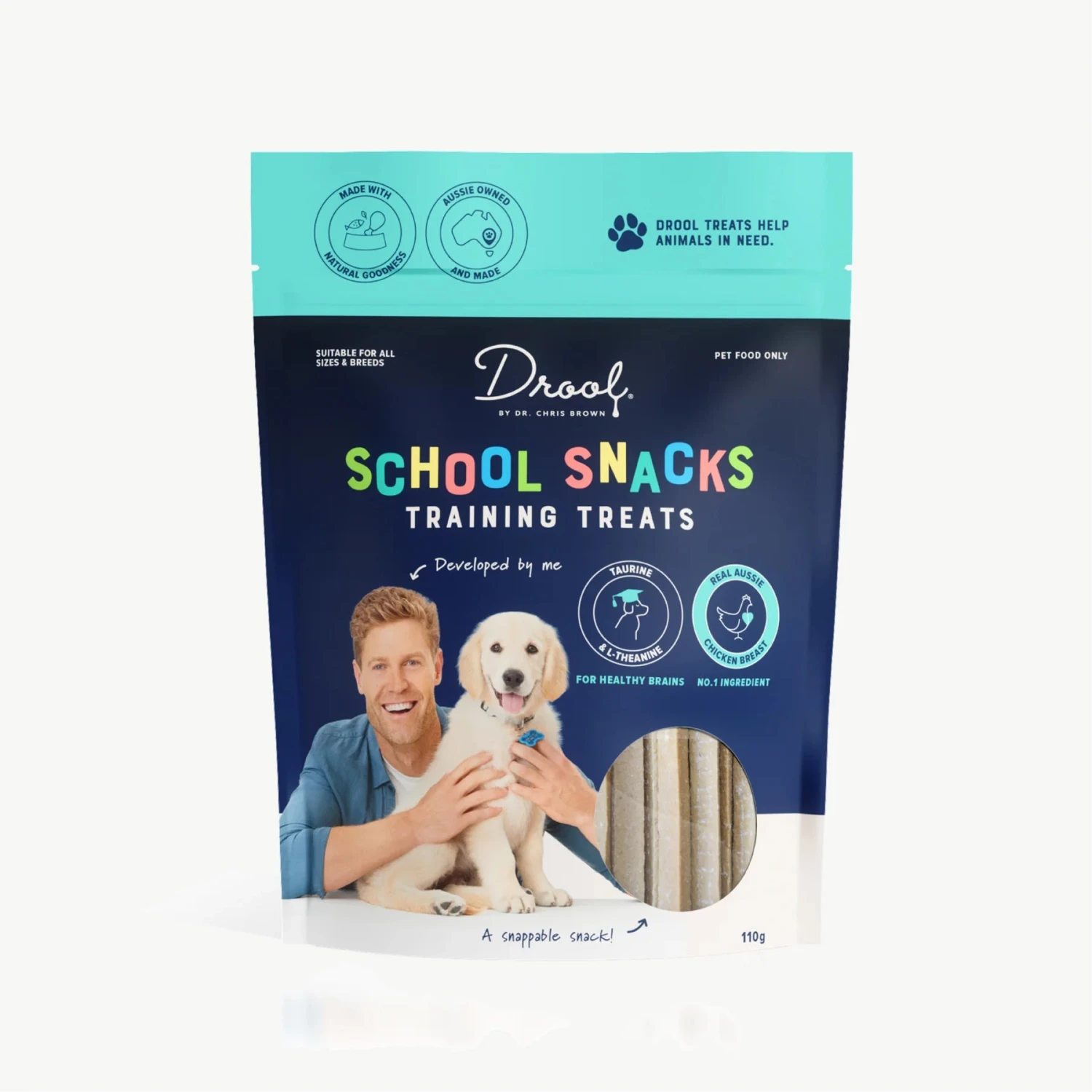 Drool By Dr Chris Brown School Snacks Training Treats 110g 1 Drool By Dr Chris Brown School Snacks Training Treats 110g