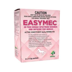 Abbey EASYMEC In Feed Broad Spectrum Wormer & Boticide For Horses 17.5g X 4