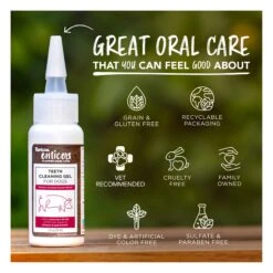 TropiClean Enticers Teeth Cleaning Gel For Dogs 59mL 14 TropiClean Enticers Teeth Cleaning Gel For Dogs 59mL -Vetn Pet Direct Store enticers gel dog features