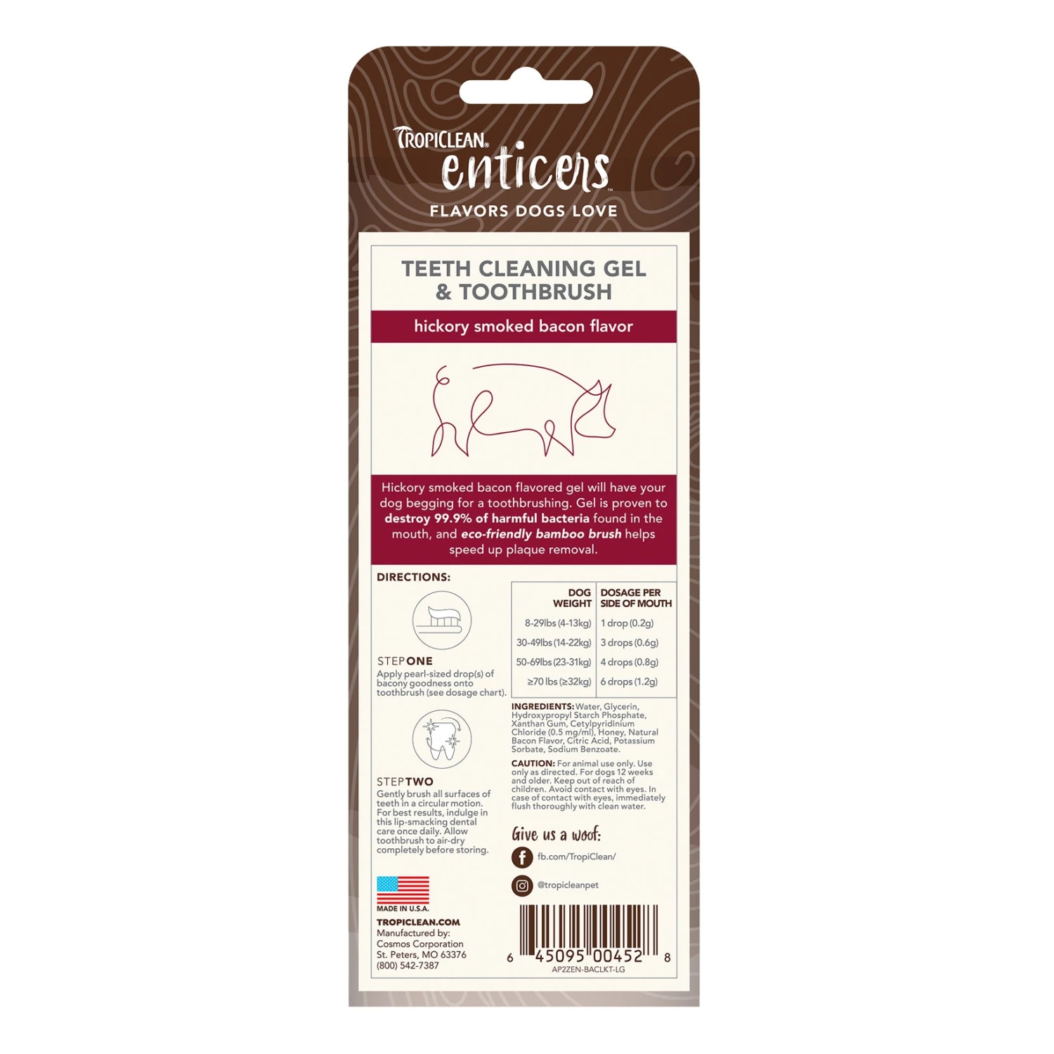 TropiClean Enticers Teeth Cleaning Gel & Toothbrush For Dogs 8 TropiClean Enticers Teeth Cleaning Gel & Toothbrush For Dogs - Image 8