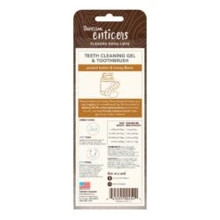 TropiClean Enticers Teeth Cleaning Gel & Toothbrush For Dogs 17 TropiClean Enticers Teeth Cleaning Gel & Toothbrush For Dogs -Vetn Pet Direct Store enticers kit pbh back