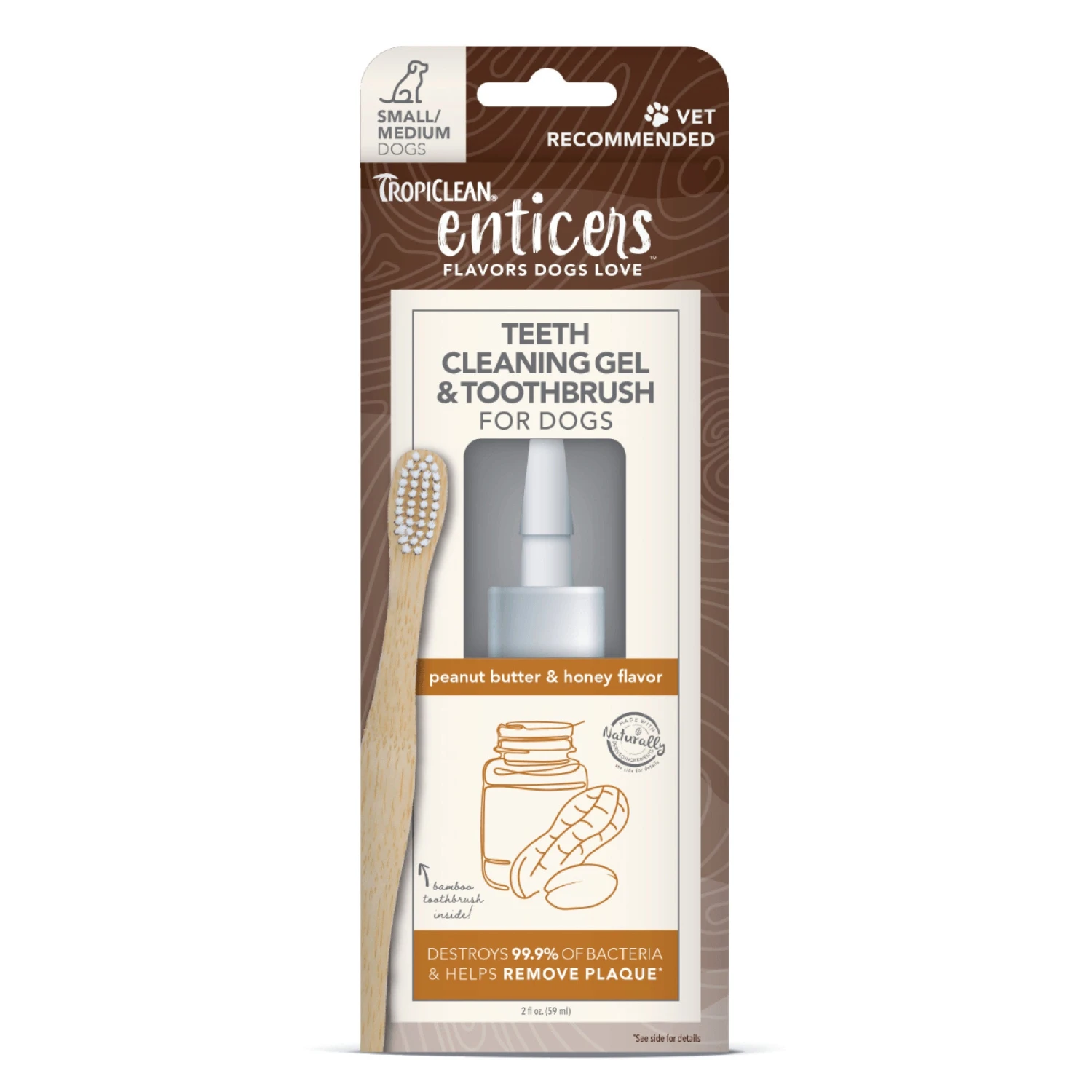 TropiClean Enticers Teeth Cleaning Gel & Toothbrush For Dogs 5 TropiClean Enticers Teeth Cleaning Gel & Toothbrush For Dogs - Image 5