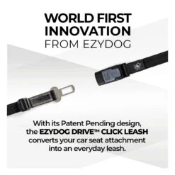 EzyDog Drive Click Leash 52cm -Vetn Pet Direct Store ezd click leash 7