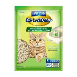 Ezi-LockOdour Natural Mineral Zeolite Non-Clumping Pellet Cat Litter 2L