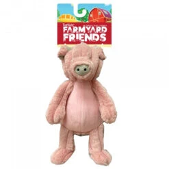 FurKidz Farmyard Friends Pig Plush Dog Toy
