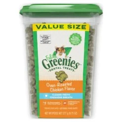Feline Greenies Dental Treats For Cats - Assorted Flavours -Vetn Pet Direct Store feline greenies chicken 277g