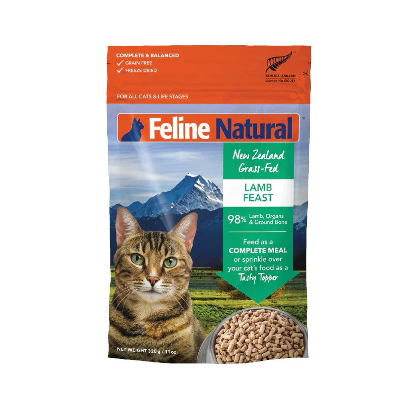 Feline Natural Lamb Feast Freeze-Dried Cat Food 320g 1 Feline Natural Lamb Feast Freeze-Dried Cat Food 320g