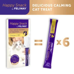 Feliway Happy Snack Calming Treat For Cats - 6 X 15g -Vetn Pet Direct Store feliway happy snack 2