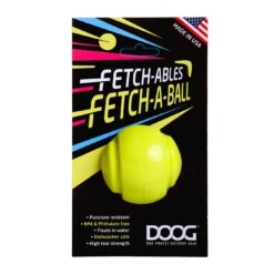 DOOG Fetchables Fetch-a-Ball -Vetn Pet Direct Store fetch a ball yellow