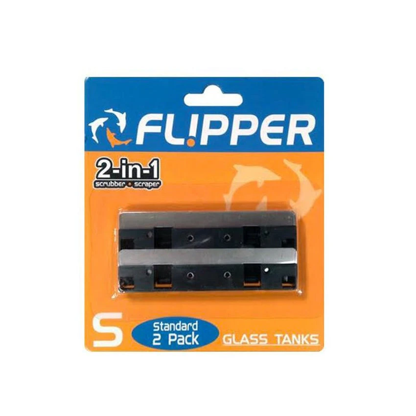 Flipper Standard Aquarium Cleaner Replacement Blades - 2 Pack 1 Flipper Standard Aquarium Cleaner Replacement Blades - 2 Pack
