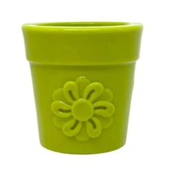 SodaPup Flower Pot Treat Dispenser 12 SodaPup Flower Pot Treat Dispenser -Vetn Pet Direct Store flower pot green
