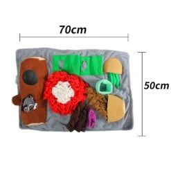 All For Paws Dig It! Fluffy Play & Treat Mat With Racoon Toy -Vetn Pet Direct Store fluffy mat with racoon 4