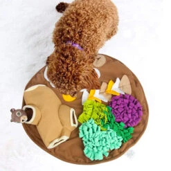 All For Paws Dig It! Fluffy Play & Treat Mat With Squirrel -Vetn Pet Direct Store fluffy mat with squirrel 2