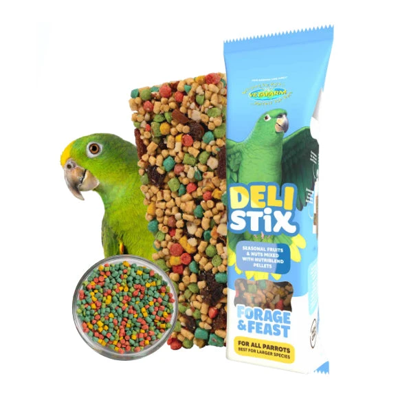 Vetafarm DeliStix Forage And Feast Treat Bar For Larger Parrots 2 Vetafarm DeliStix Forage And Feast Treat Bar For Larger Parrots - Image 2