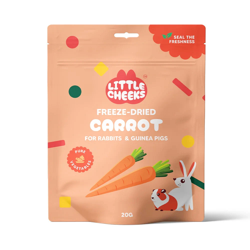 Little Cheeks Freeze Dried Carrot For Rabbits & Guinea Pigs 10g 1 Little Cheeks Freeze Dried Carrot For Rabbits & Guinea Pigs 10g
