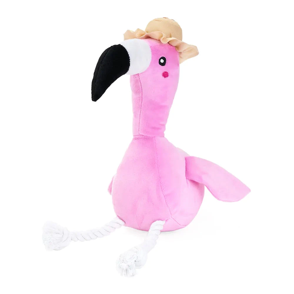 Zippy Paws Playful Pal - Freya The Flamingo 1 Zippy Paws Playful Pal - Freya The Flamingo