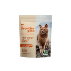 Frontier Pets Free-Range Beef Raw Freeze-Dried Adult Cat Food -Vetn Pet Direct Store frontier pet cat beef 300g