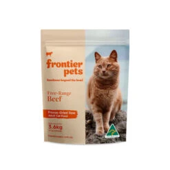 Frontier Pets Free-Range Beef Raw Freeze-Dried Adult Cat Food -Vetn Pet Direct Store frontier pet cat beef 900g