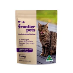 Frontier Pets Free-Range Lamb & Wild Caught Fish Raw Freeze-Dried Adult Cat Food -Vetn Pet Direct Store frontier pet cat lamb 900g