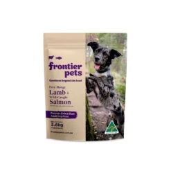 Frontier Pets Free-Range Lamb & Wild Caught Salmon Freeze-Dried Raw Adult Dog Food -Vetn Pet Direct Store frontier pets dog lamb fish 900g