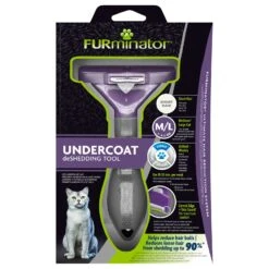 FURminator DeSheddingToolfor Short Haired Medium/Large Cats 5 FURminator DeSheddingToolfor Short Haired Medium/Large Cats -Vetn Pet Direct Store furminator deshedding large cat short hair 2