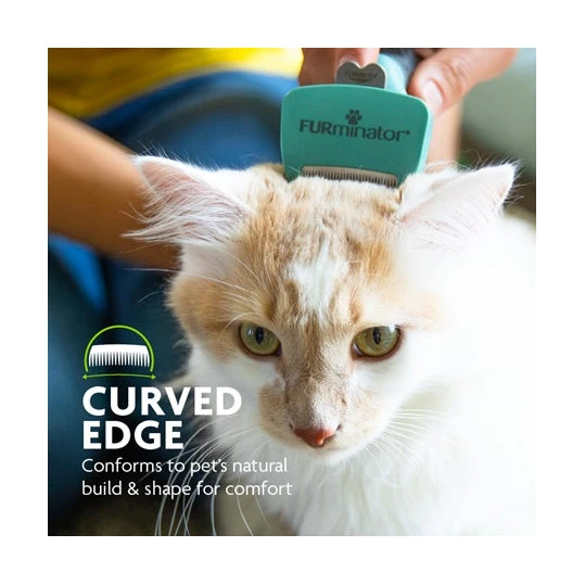 FURminator DeShedding Tool For Short Haired Small Cats 3 FURminator DeShedding Tool For Short Haired Small Cats - Image 3
