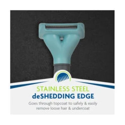 FURminator DeShedding Tool For Short Haired Small Cats 8 FURminator DeShedding Tool For Short Haired Small Cats -Vetn Pet Direct Store furminator small cat short hair deshed 3