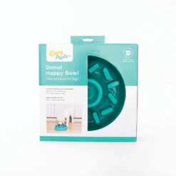 ZippyPaws Happy Bowl Slow Feeder - Donut -Vetn Pet Direct Store happy bowl donut box front