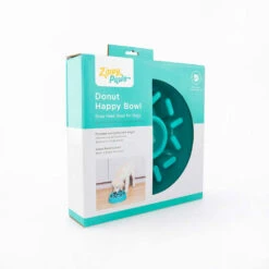ZippyPaws Happy Bowl Slow Feeder - Donut -Vetn Pet Direct Store happy bowl donut box side