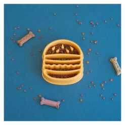 ZippyPaws Happy Bowl Slow Feeder - Hamburger 8 ZippyPaws Happy Bowl Slow Feeder - Hamburger -Vetn Pet Direct Store happy bowl hamburger 3
