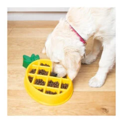 ZippyPaws Happy Bowl Slow Feeder - Pineapple 7 ZippyPaws Happy Bowl Slow Feeder - Pineapple -Vetn Pet Direct Store happy bowl pineappple 2