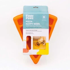 ZippyPaws Happy Bowl Slow Feeder - Pizza 9 ZippyPaws Happy Bowl Slow Feeder - Pizza -Vetn Pet Direct Store happy bowl pizza box front