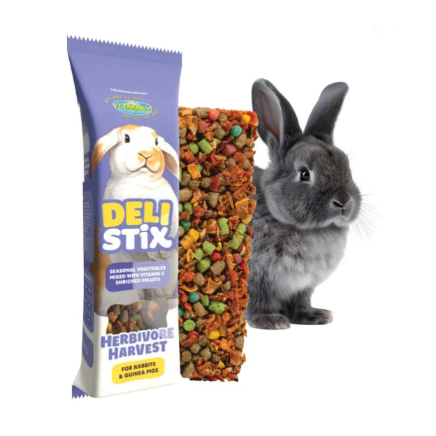Vetafarm DeliStix Herbivore Harvest Treat Bar For Rabbits & Guinea Pigs 1 Vetafarm DeliStix Herbivore Harvest Treat Bar For Rabbits & Guinea Pigs