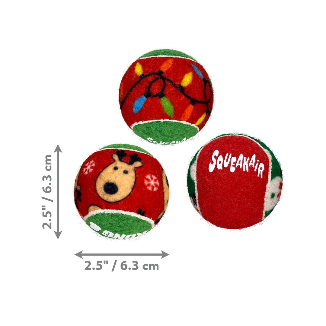 KONG Holiday SqueakAir Balls - 6 Pack 5 KONG Holiday SqueakAir Balls - 6 Pack - Image 5