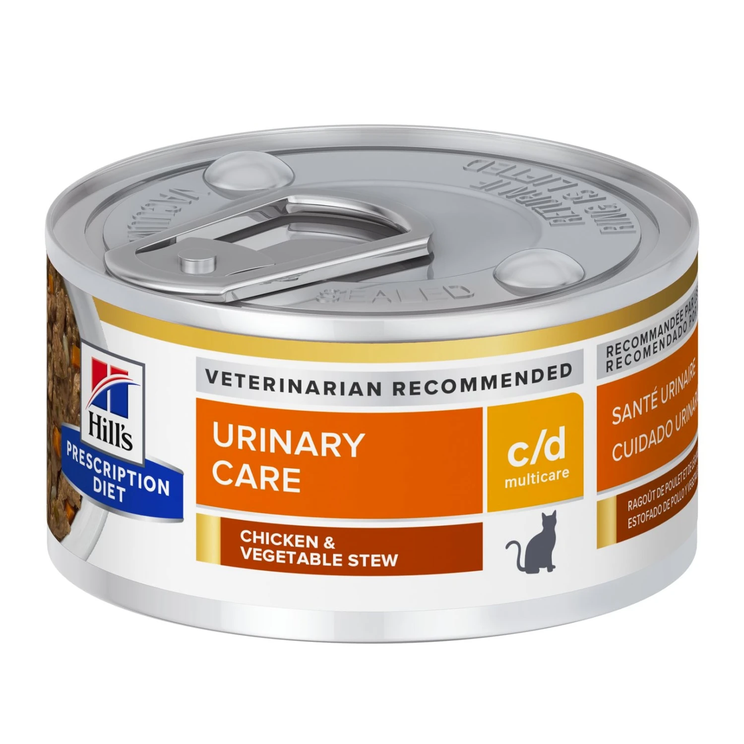 Hill's Prescription Diet Feline C/d Multicare Urinary Care Chicken & Vegetable Stew 82g X24 1 Hill's Prescription Diet Feline C/d Multicare Urinary Care Chicken & Vegetable Stew 82g X24
